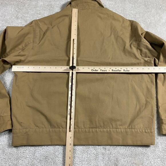 Timberland Canvas Jacket Mens XL Tan Workwear Utility Outdoor Grunge Full Zip - Picture 5 of 8